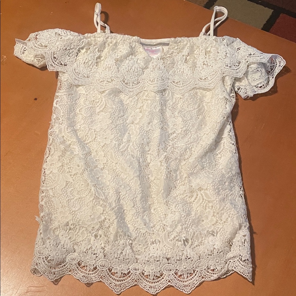 NOBO White Lace Tank Top